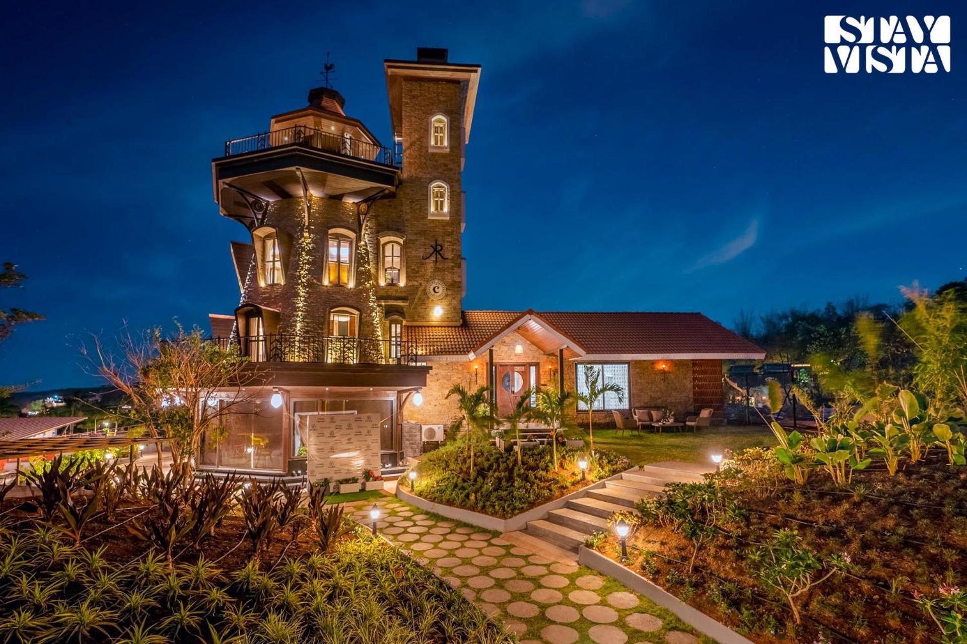 Villa Stayvista's Cerenity Castle - Lakeside Haven With Hill-view, Terrace & Indoor Entertainment *