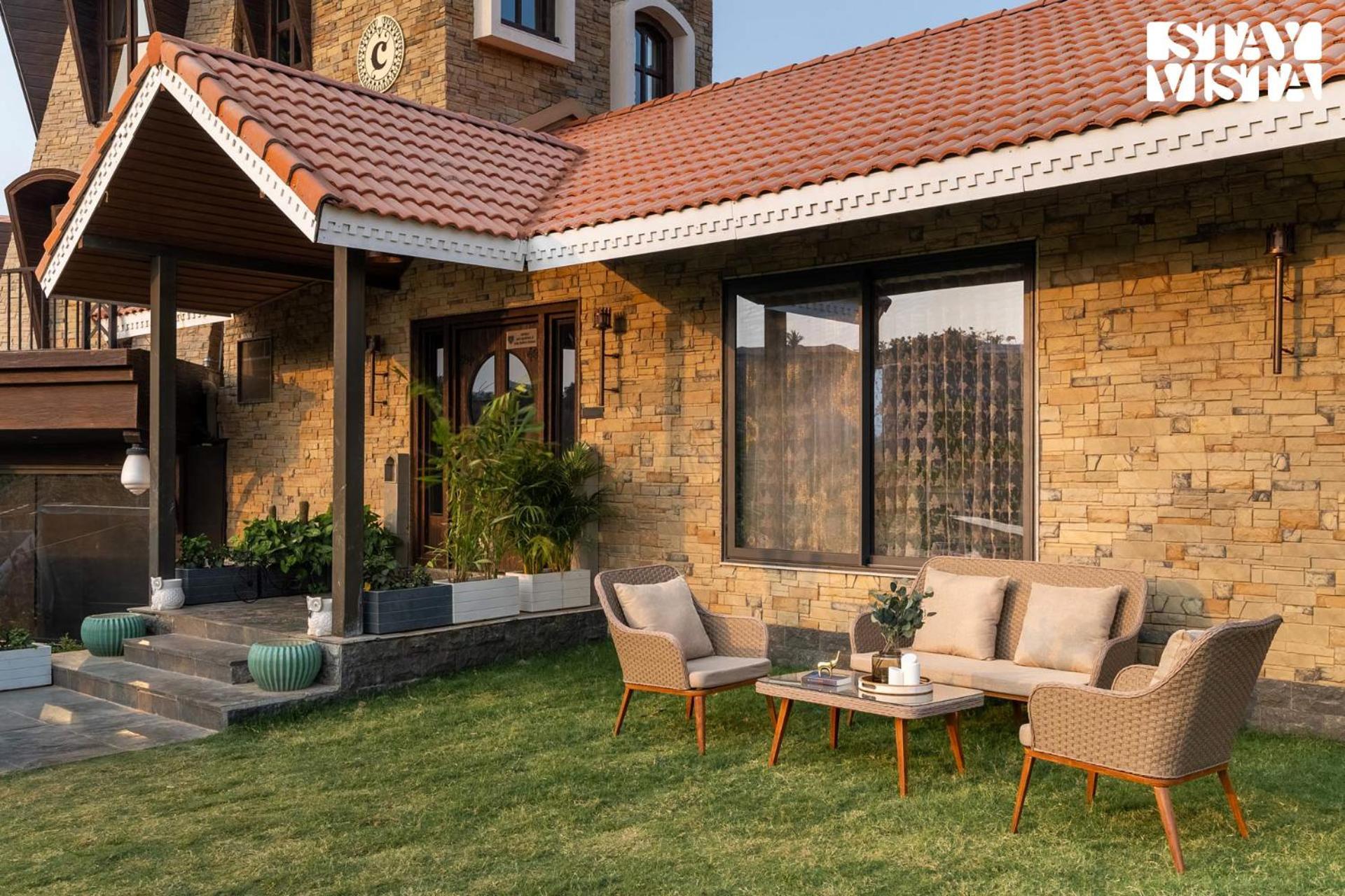 Villa Stayvista's Cerenity Castle - Lakeside Haven With Hill-view, Terrace & Indoor Entertainment