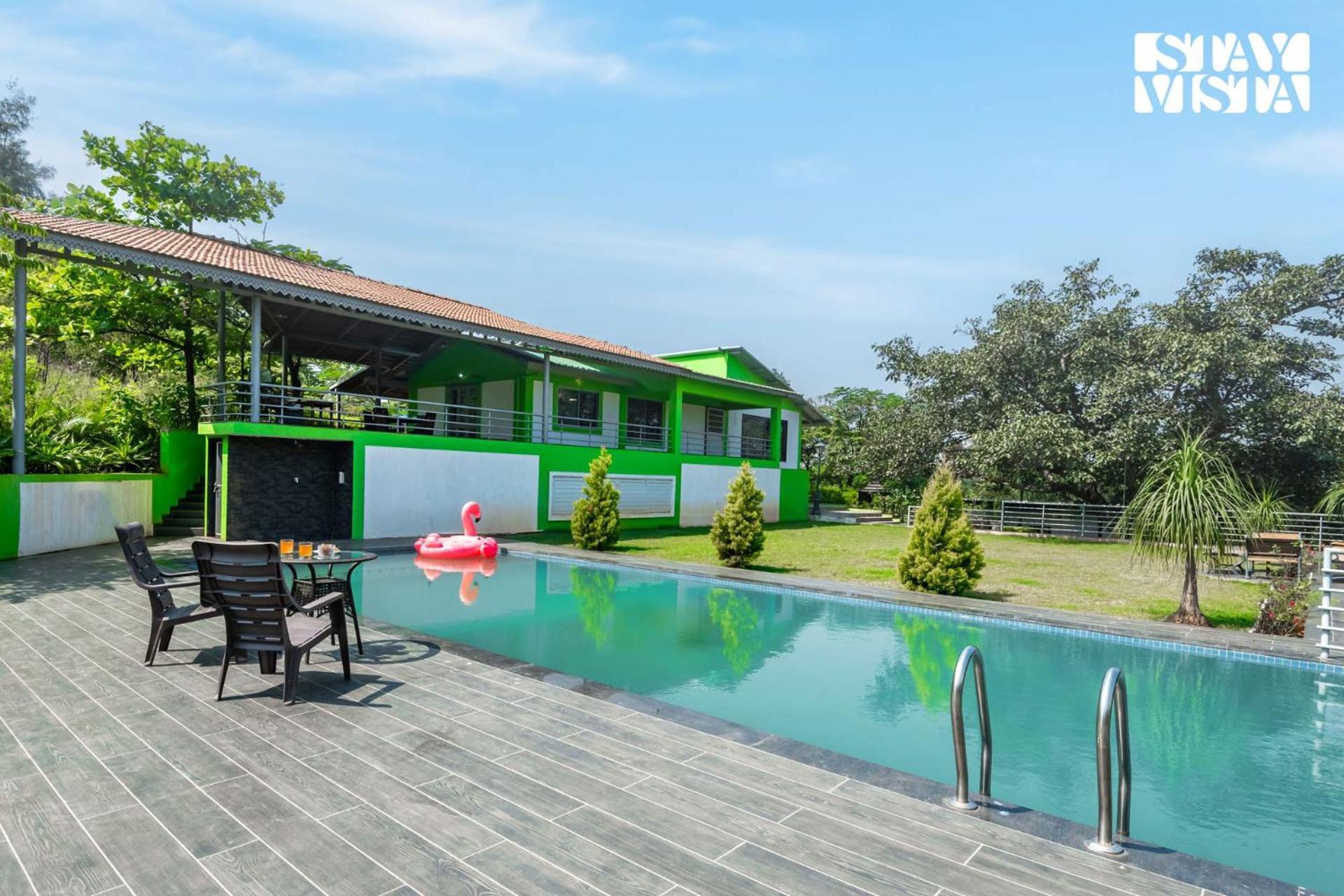 Villa Stayvista At Banyan Bliss With Pool, Bonfire & Lawn